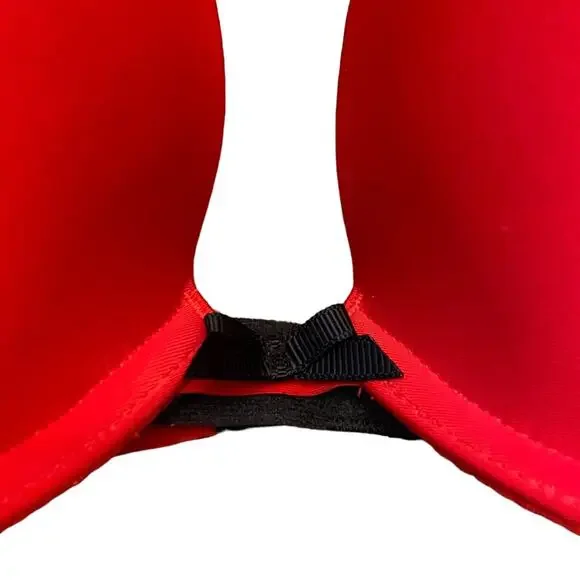 Victoria’s Secret Push-Up Bra In Red and Black Women’s Size 34C - Picture 2 of 9